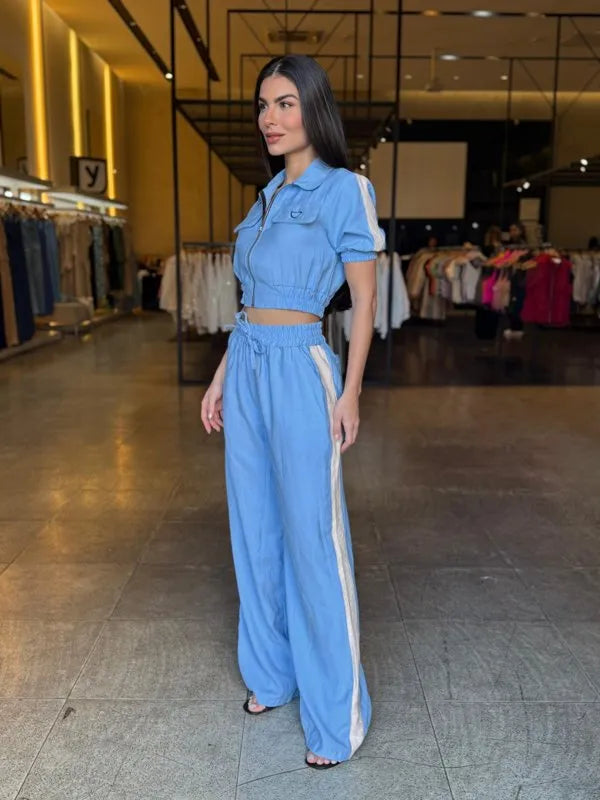 Conjunto Pantalona E Jaquetinha