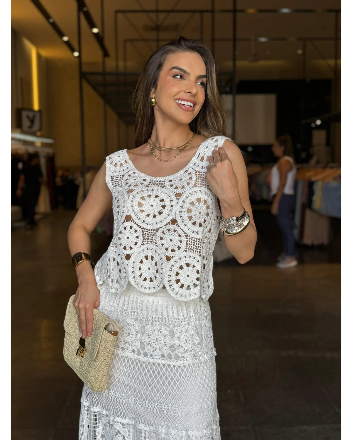 Blusa Crochê Chic