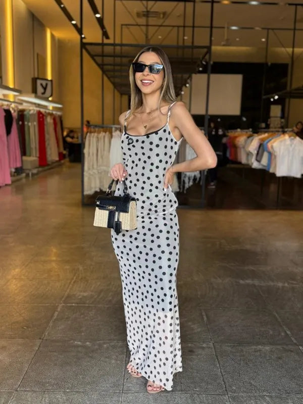 Vestido Tule Alcinha Poa