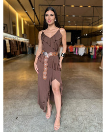 Vestido Fenda Grécia - LANÇAMENTO