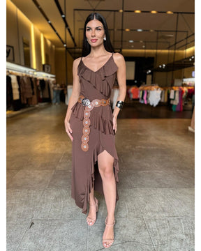 Vestido Fenda Grécia - LANÇAMENTO