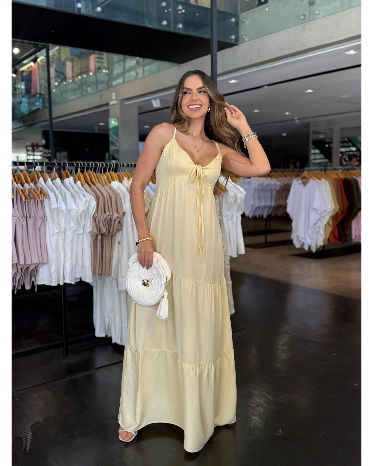 Vestido Longo Duda Amarelo