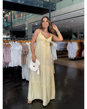 Vestido Longo Duda Amarelo