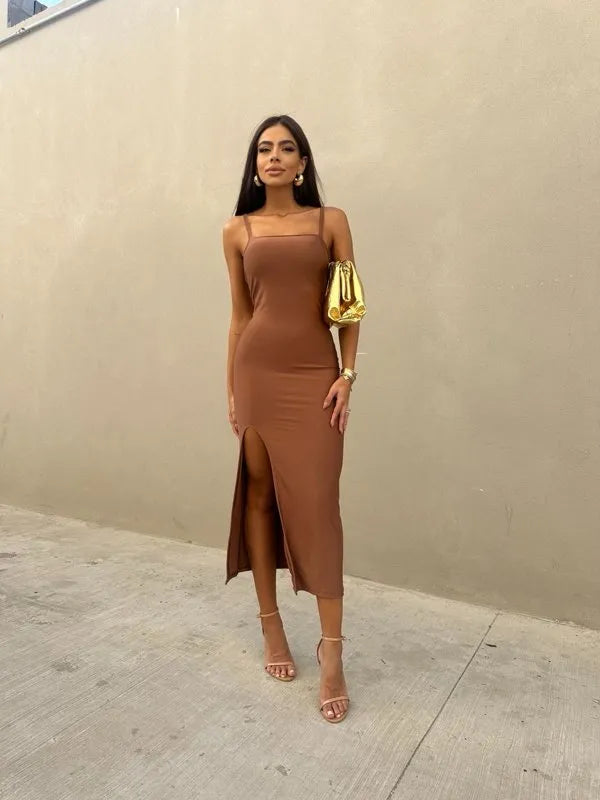 Vestido Suplex Fenda