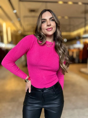 Tricô Modal Gola Alta - LANÇAMENTO