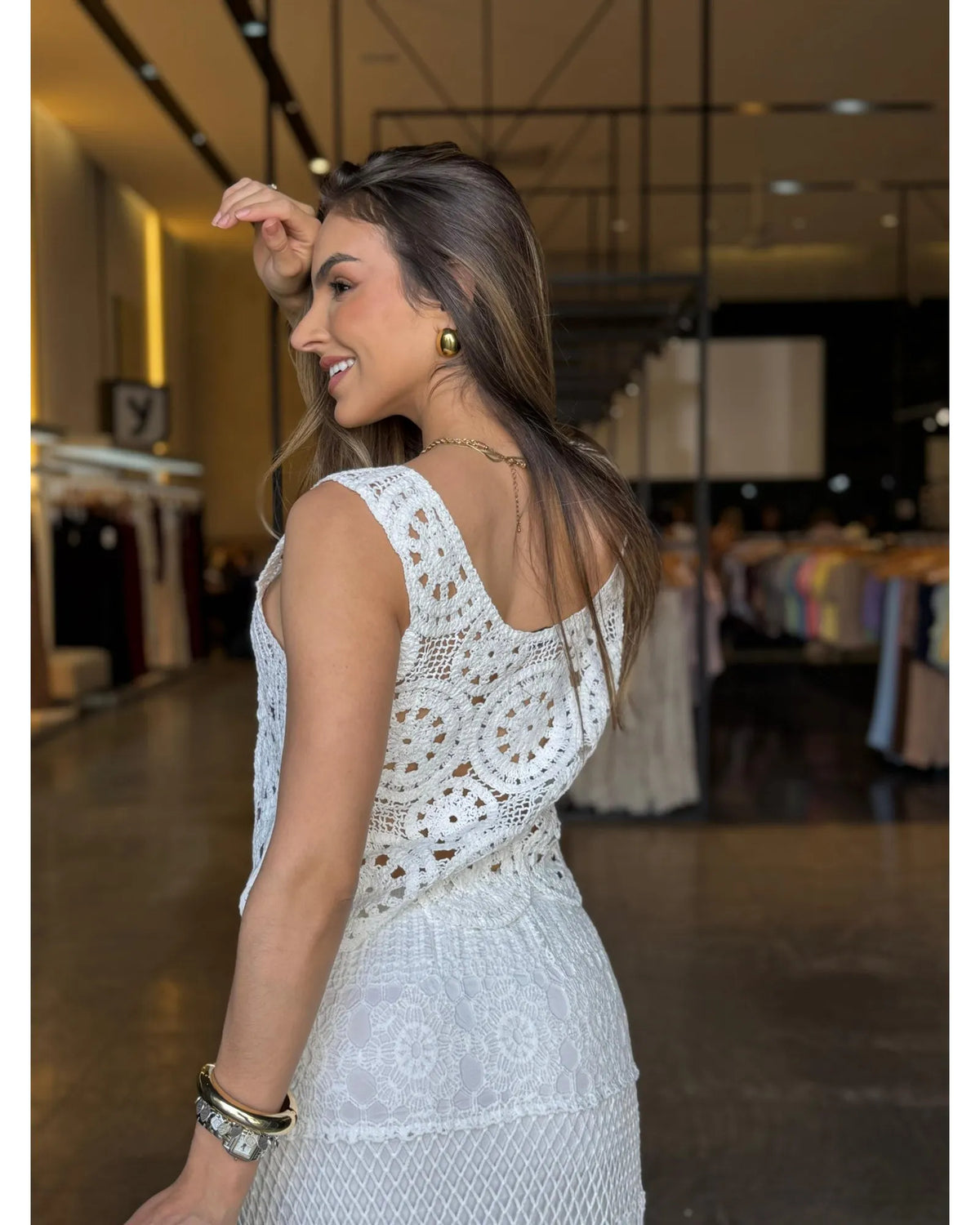 Blusa Crochê Chic