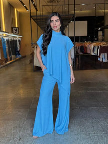 Conjunto Feminino Blusa Assimétrica Luxo - LANÇAMENTO