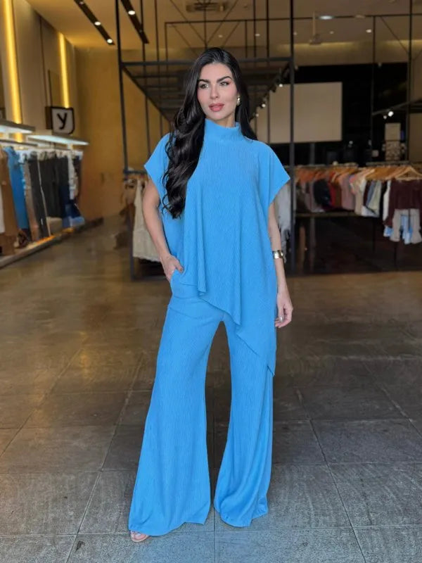 Conjunto Feminino Blusa Assimétrica Luxo - LANÇAMENTO