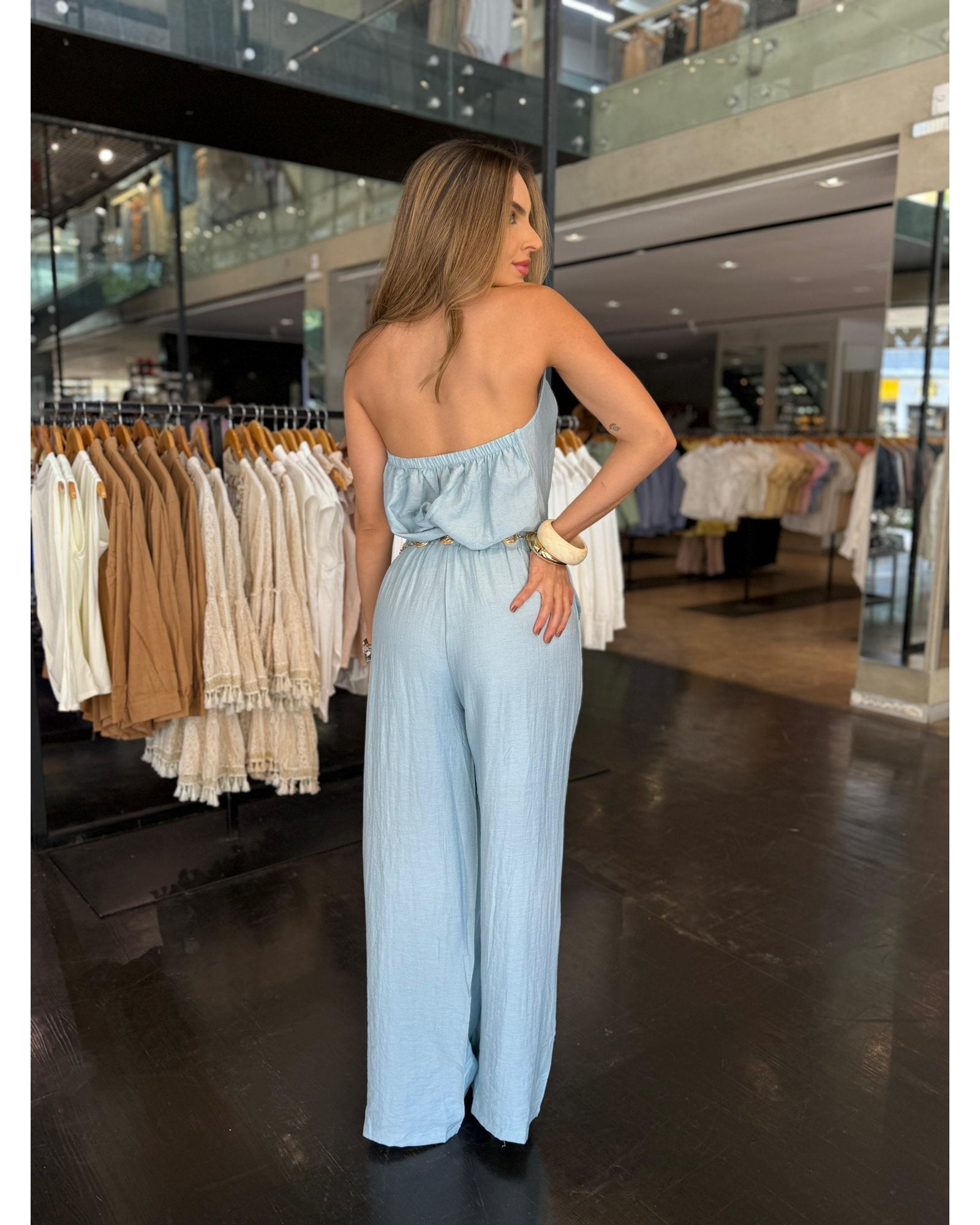 Conjunto Pantalona Decote Transpassado