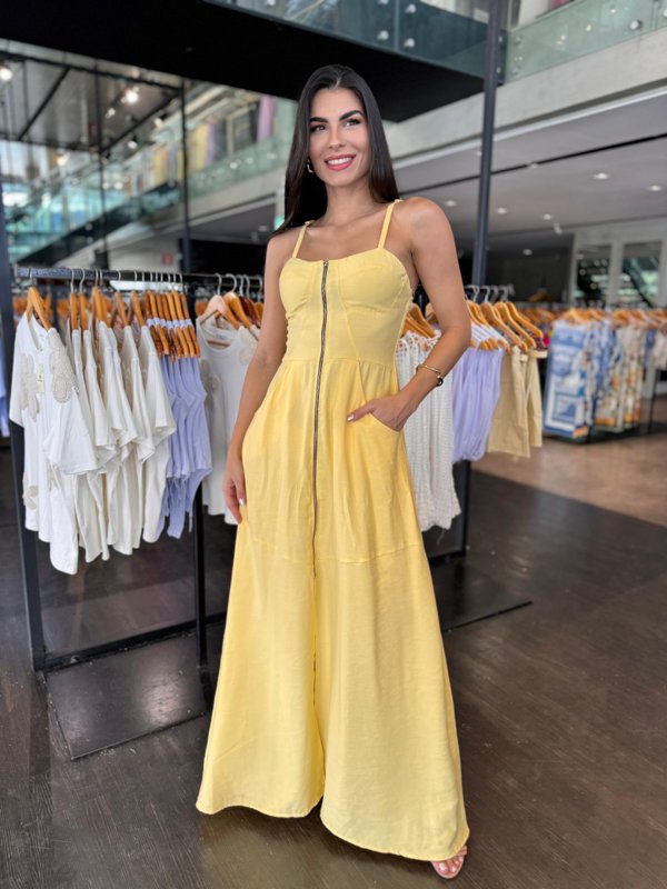 Vestido Longo Zíper Bia