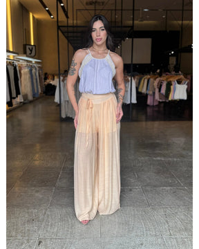 Calça Pantalona Cós Elástico