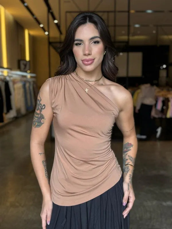Blusa Assimétrica Fashion