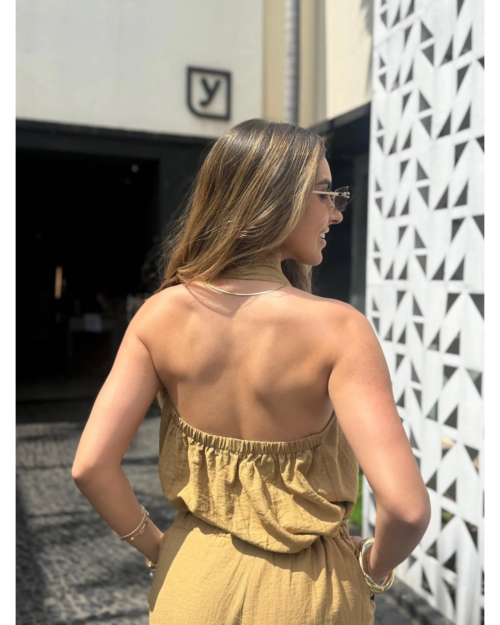 Conjunto Pantalona Decote Transpassado