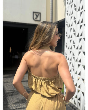Conjunto Pantalona Decote Transpassado