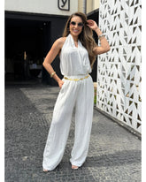 Conjunto Pantalona Decote Transpassado