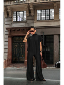 Conjunto Feminino Blusa Assimétrica Luxo - LANÇAMENTO