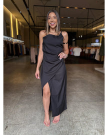 Vestido Luxo Fenda - LANÇAMENTO