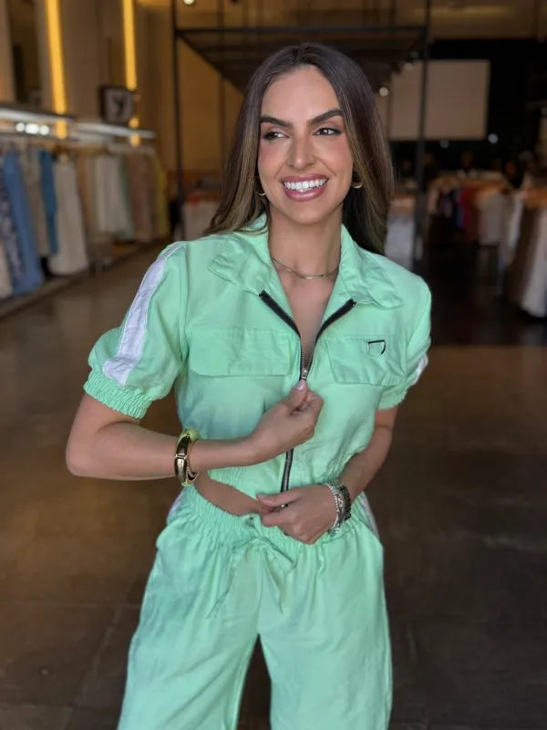 Conjunto Pantalona E Jaquetinha