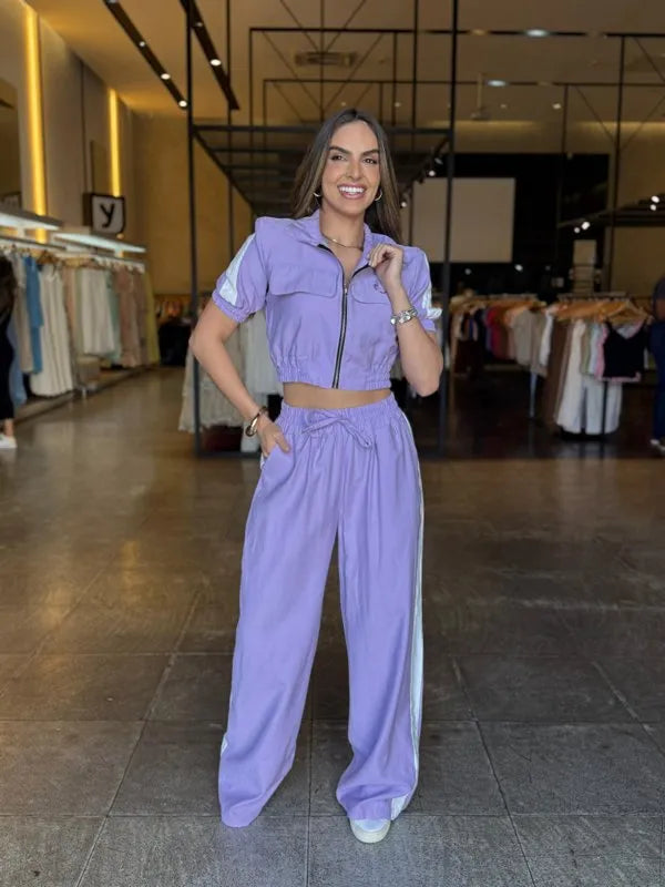 Conjunto Pantalona E Jaquetinha