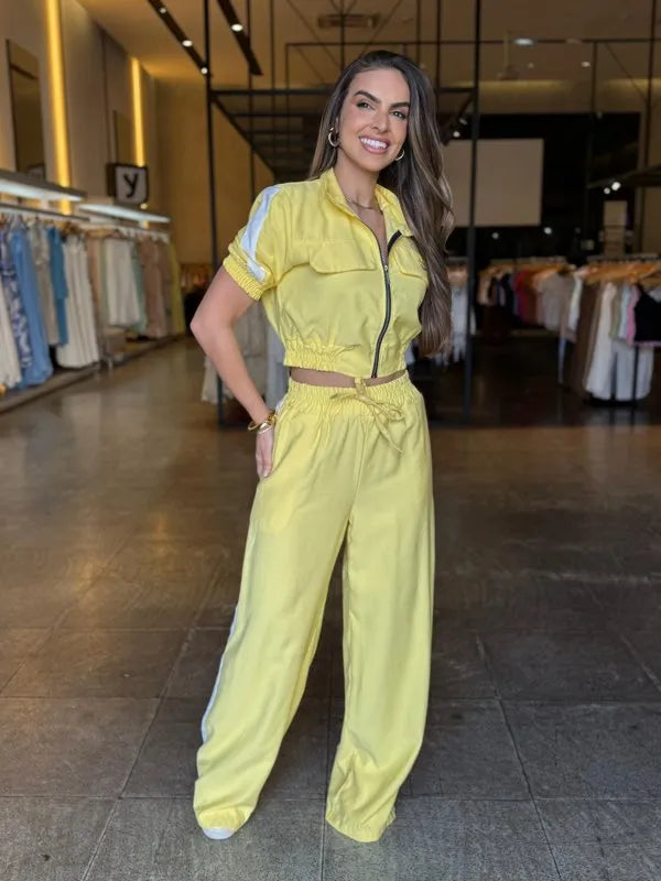 Conjunto Pantalona E Jaquetinha