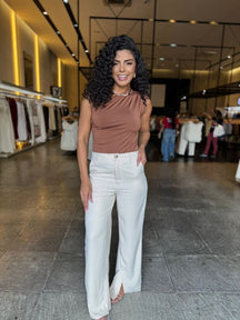 Calça Pantalona Barra Fenda