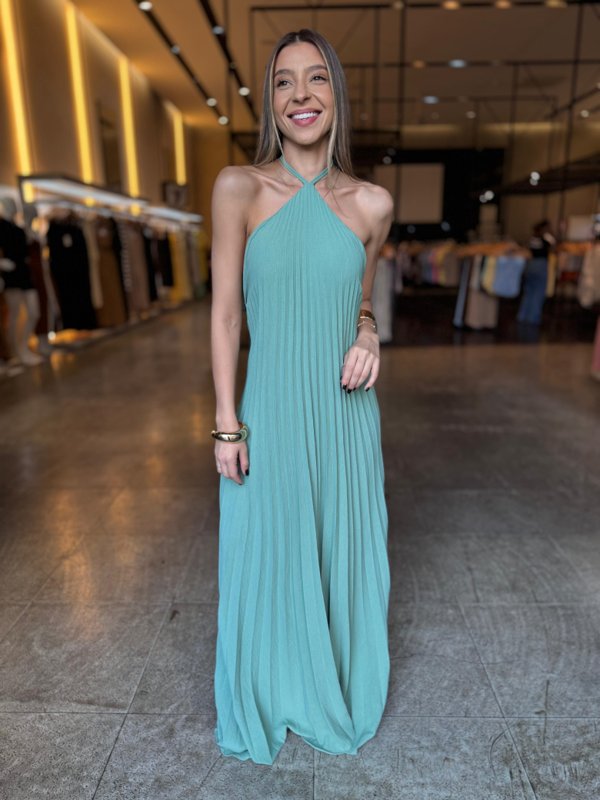 Vestido Plissado Rafa - LANÇAMENTO