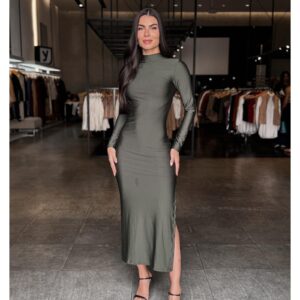 Vestido Suplex Gola alta - LANÇAMENTO