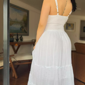 Vestido Lys em Lese Branco