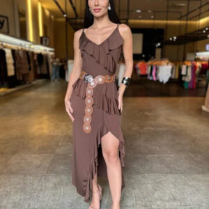 Vestido Fenda Grécia