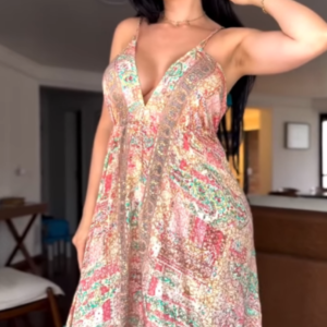 Vestido Trishna Bege