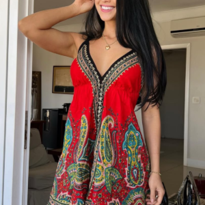 Vestido Rhea Vermelho