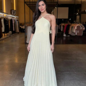 Vestido Plissado Rafa - LANÇAMENTO